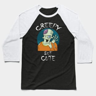 Creepy But Cute Cool Creative Beautiful Zombie Design Baseball T-Shirt